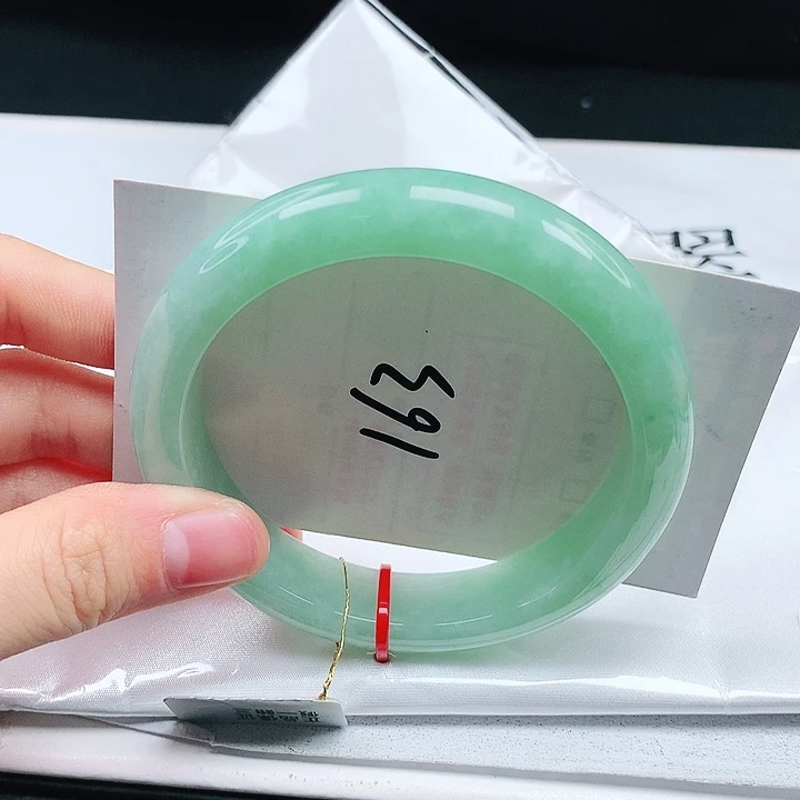 翡翠手镯未镶嵌缅甸天然a货手镯59+