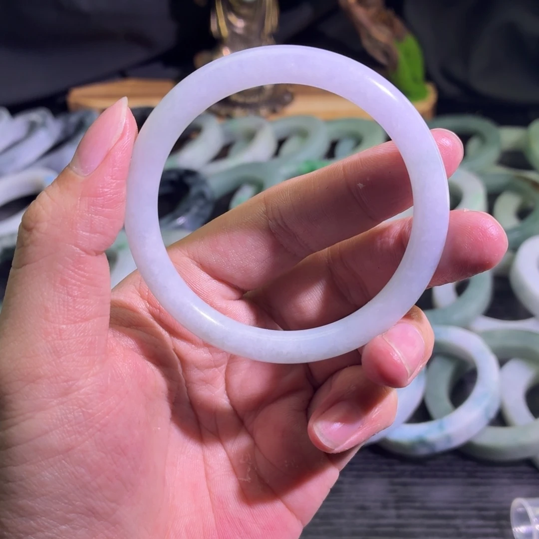 定制翡翠未镶嵌天然纹理随机，追求完美者慎拍