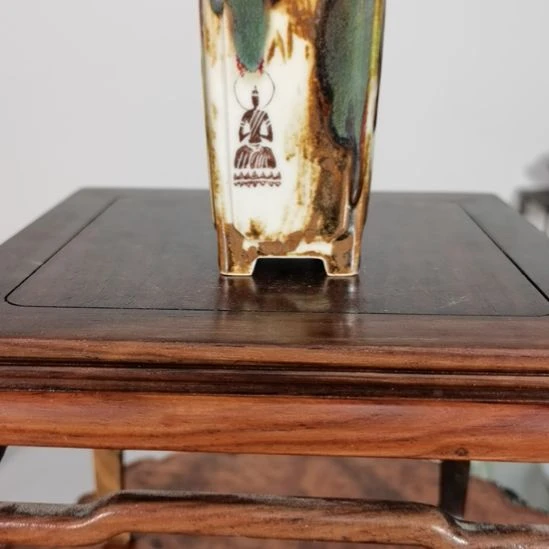 手工手绘釉盆大徳堂