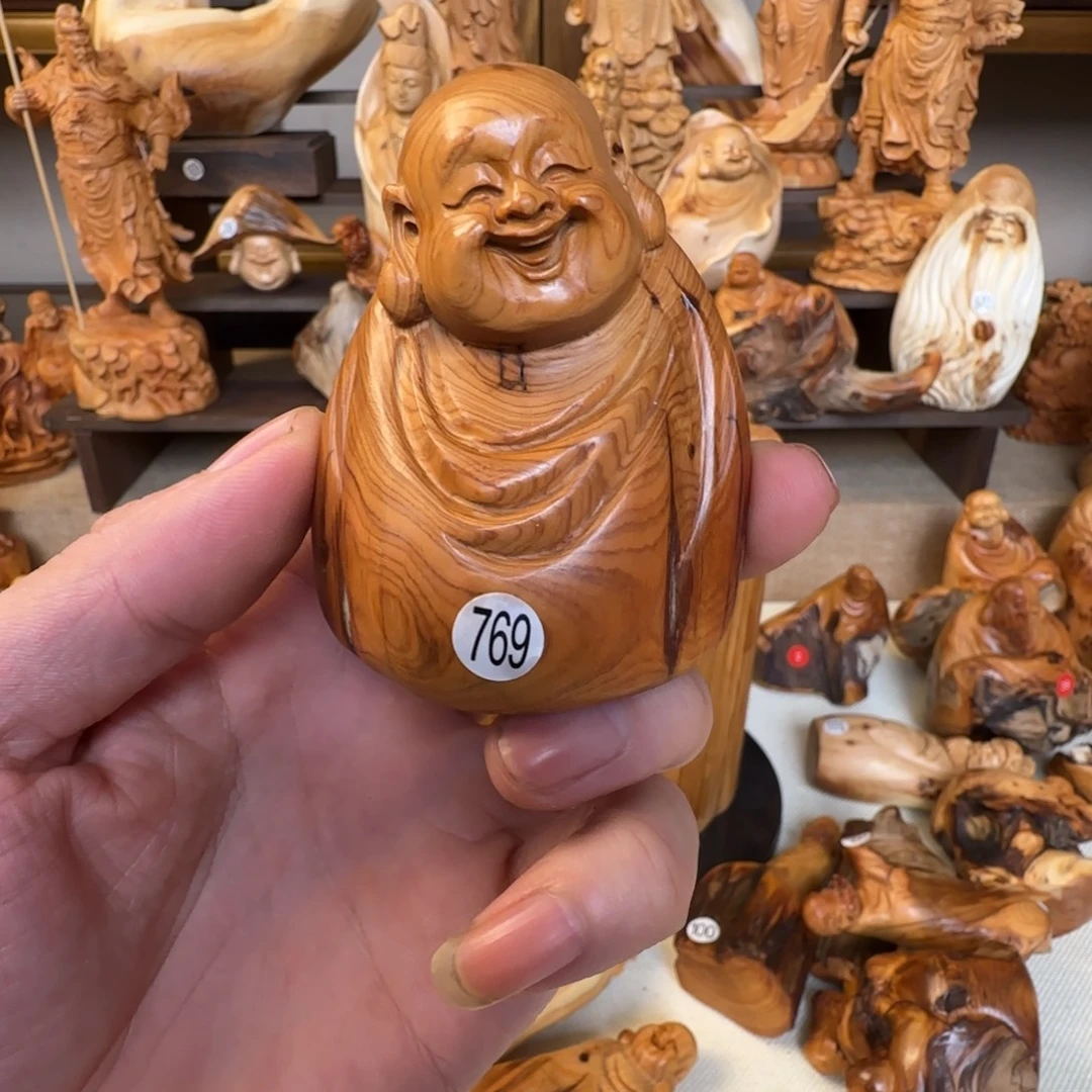 柏木（崖柏）小木匠艺雕一物一拍