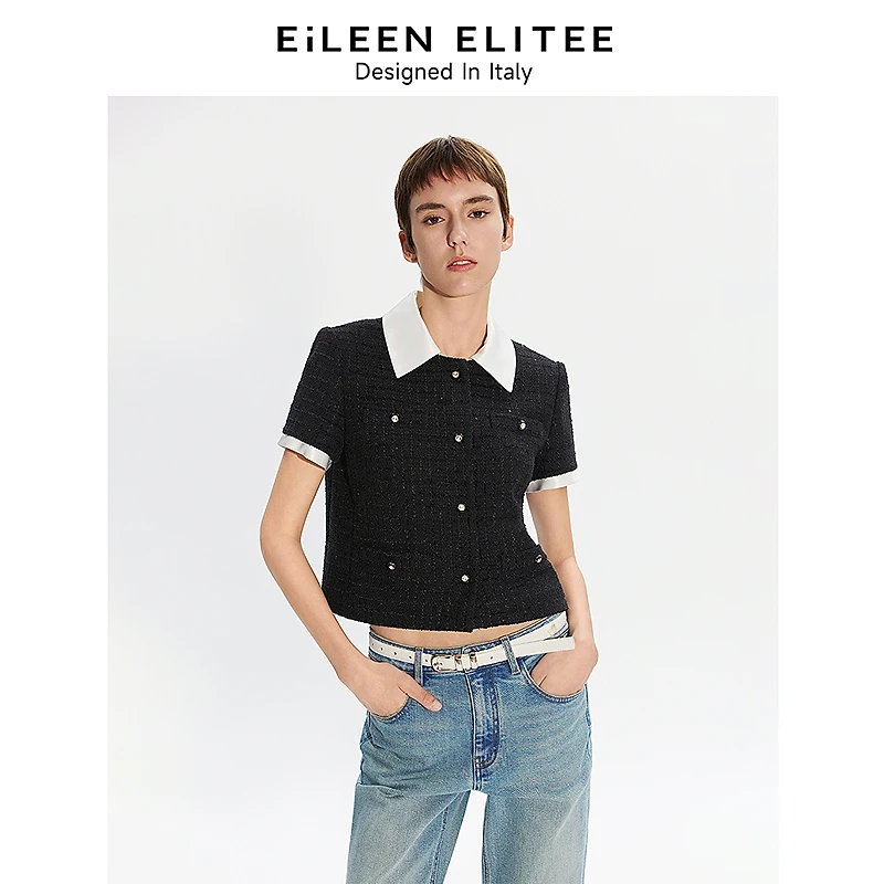 【丽公主专享】朗姿欧洲EiLEEN ELITEE2025年夏季新款短外套WJP004