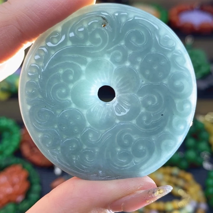 翡翠未镶嵌颈饰项链2