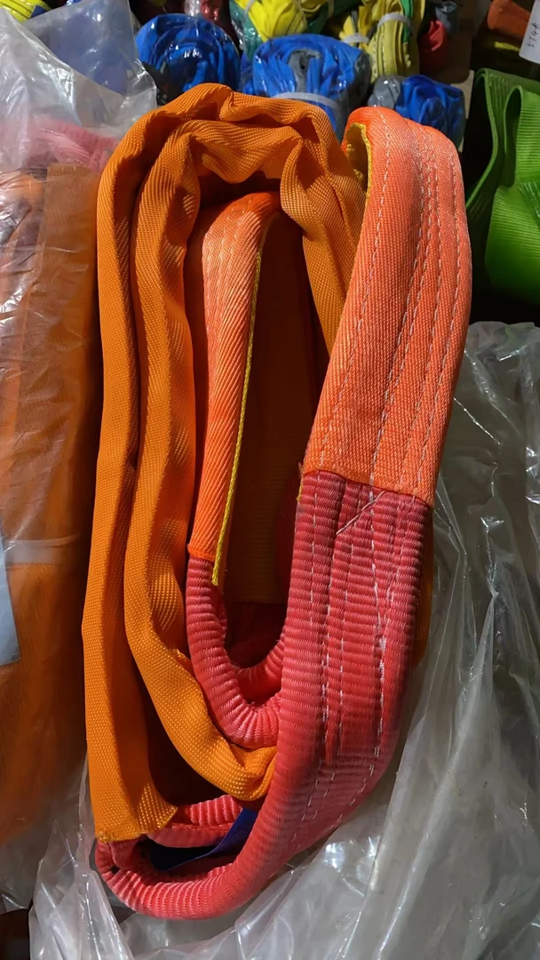 10吨3米扁平起重吊装带    10公分宽  2层加厚吊装带