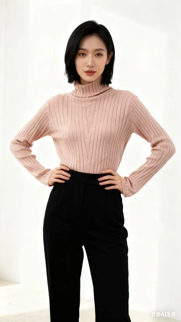 GM888 秋冬新品堆堆领时尚气质打底衫