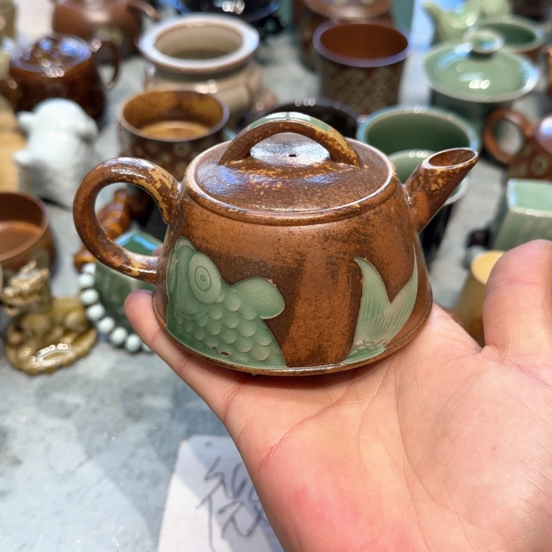 小金茶具青瓷茶器