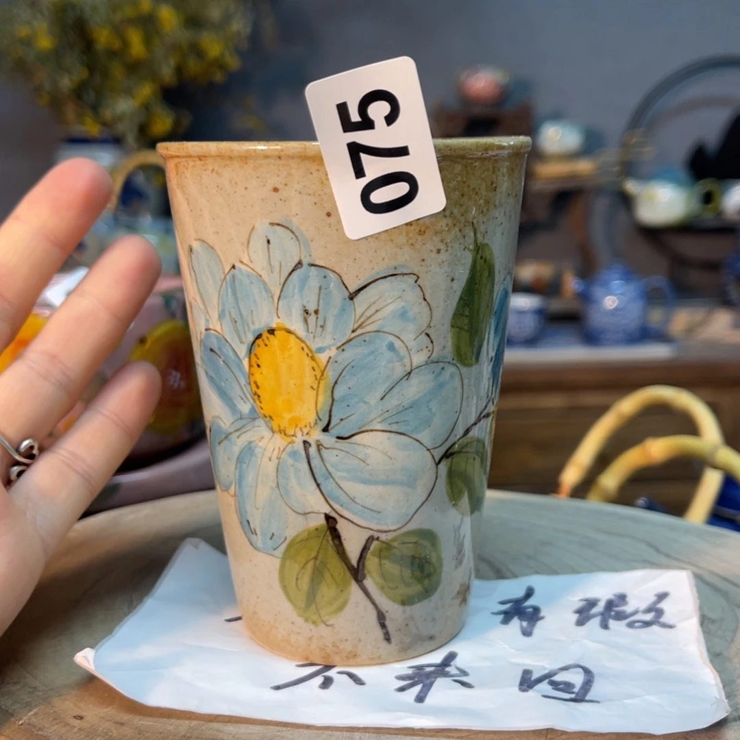 杯素浅陶瓷手工手绘