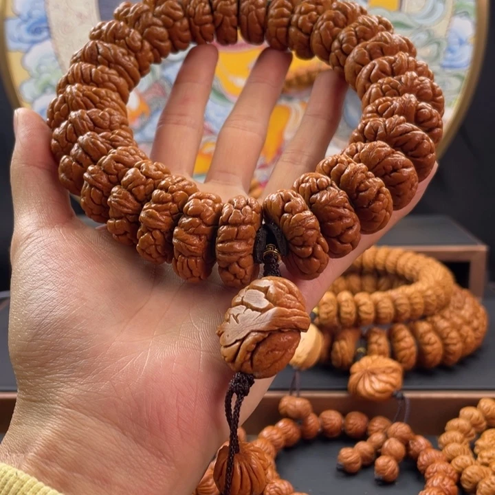 桃核手串龙纹桃核矮霸