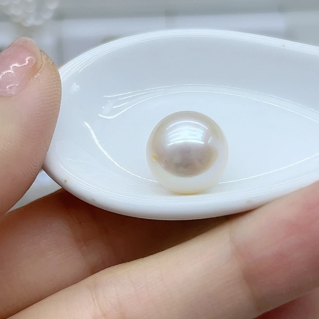 银S925镶嵌耳饰淡水珍珠