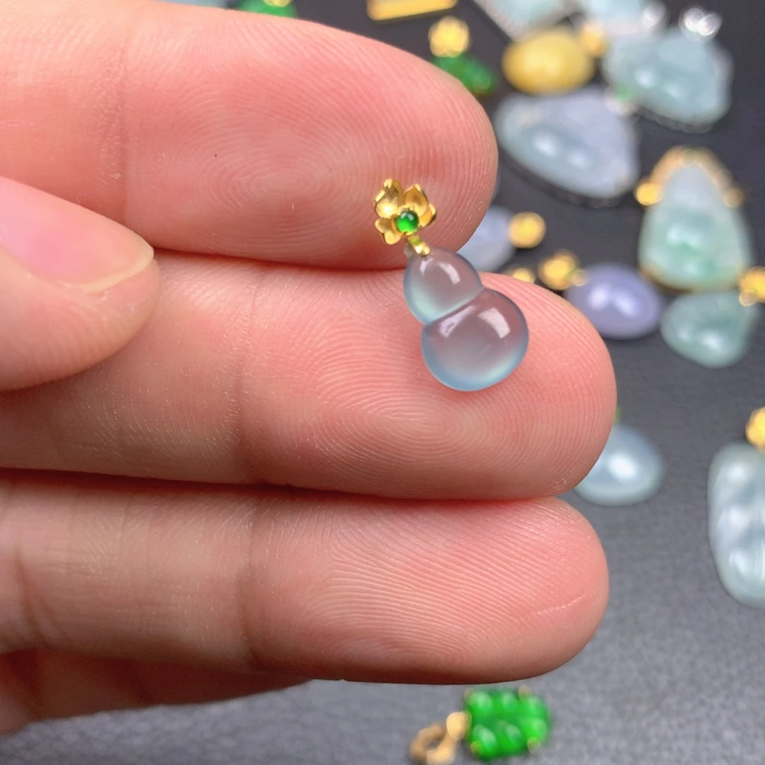 【闪购商品】翡翠18K金镶嵌颈饰翡翠