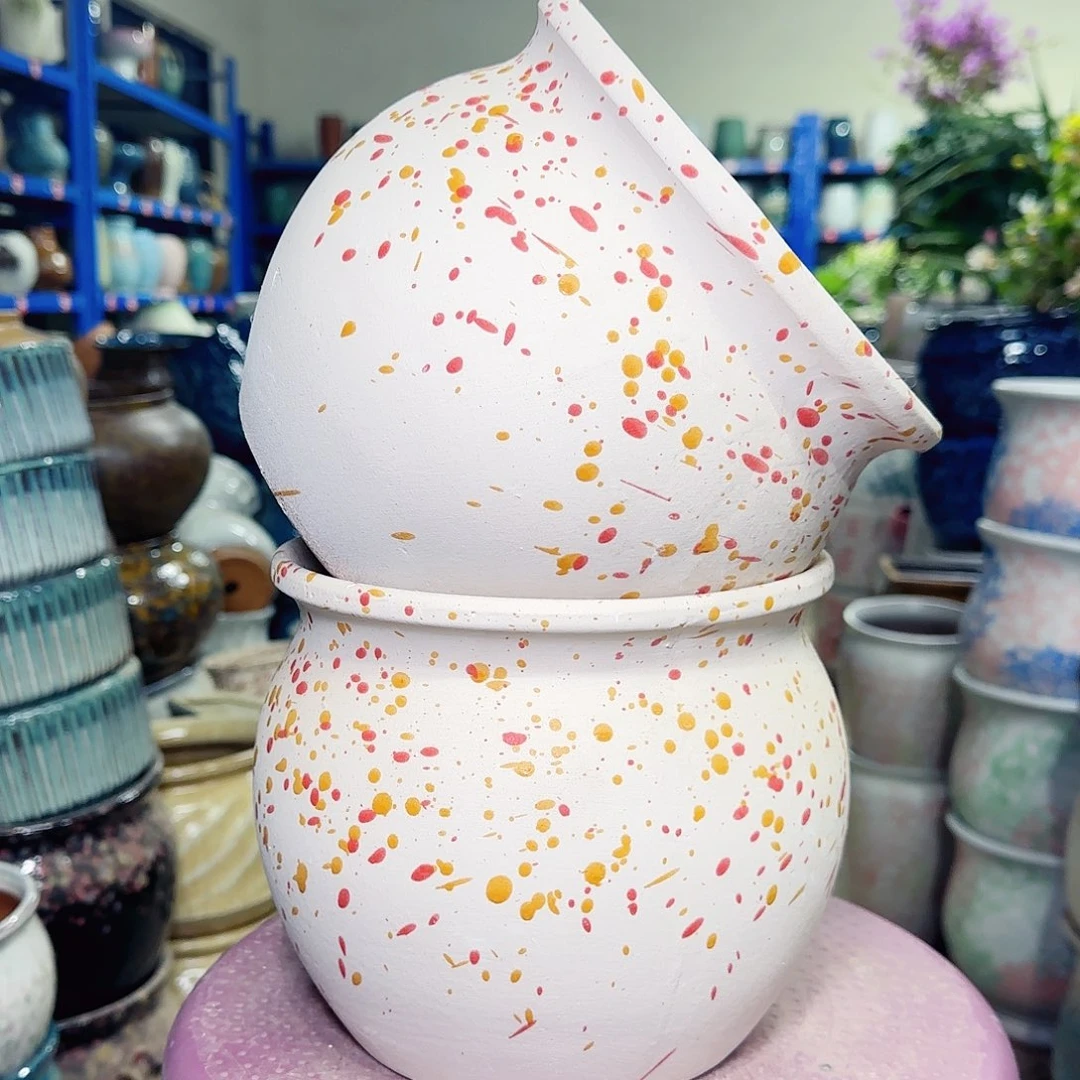 紫砂花盆高17口18