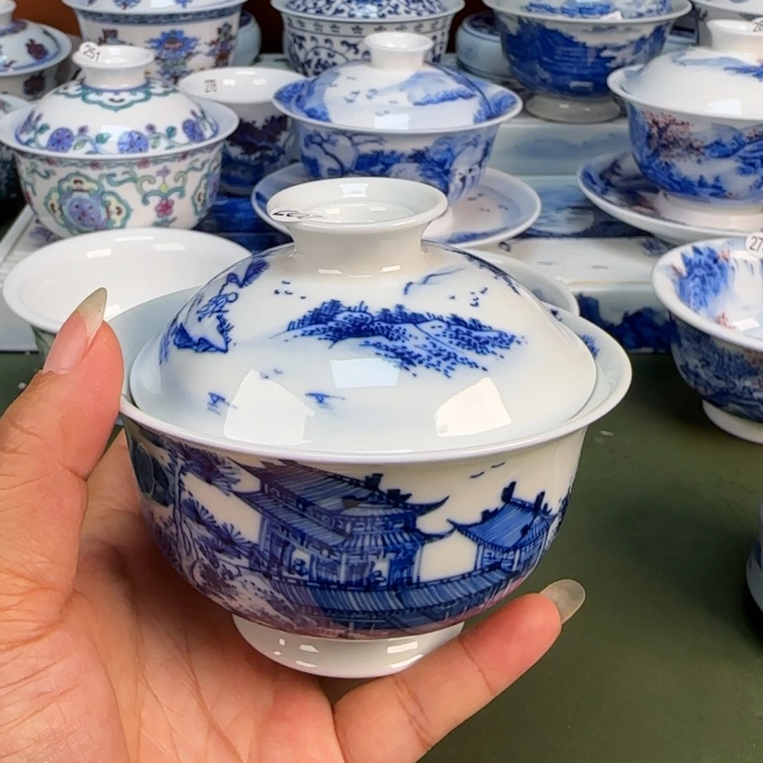 景德镇纯手绘茶具圆圆207