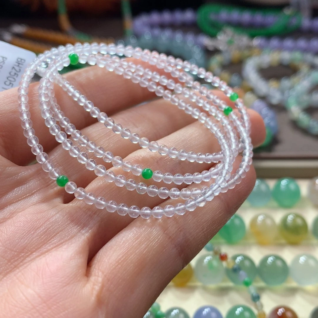 未镶嵌手链翡翠玻璃钢茅台白卡2.6