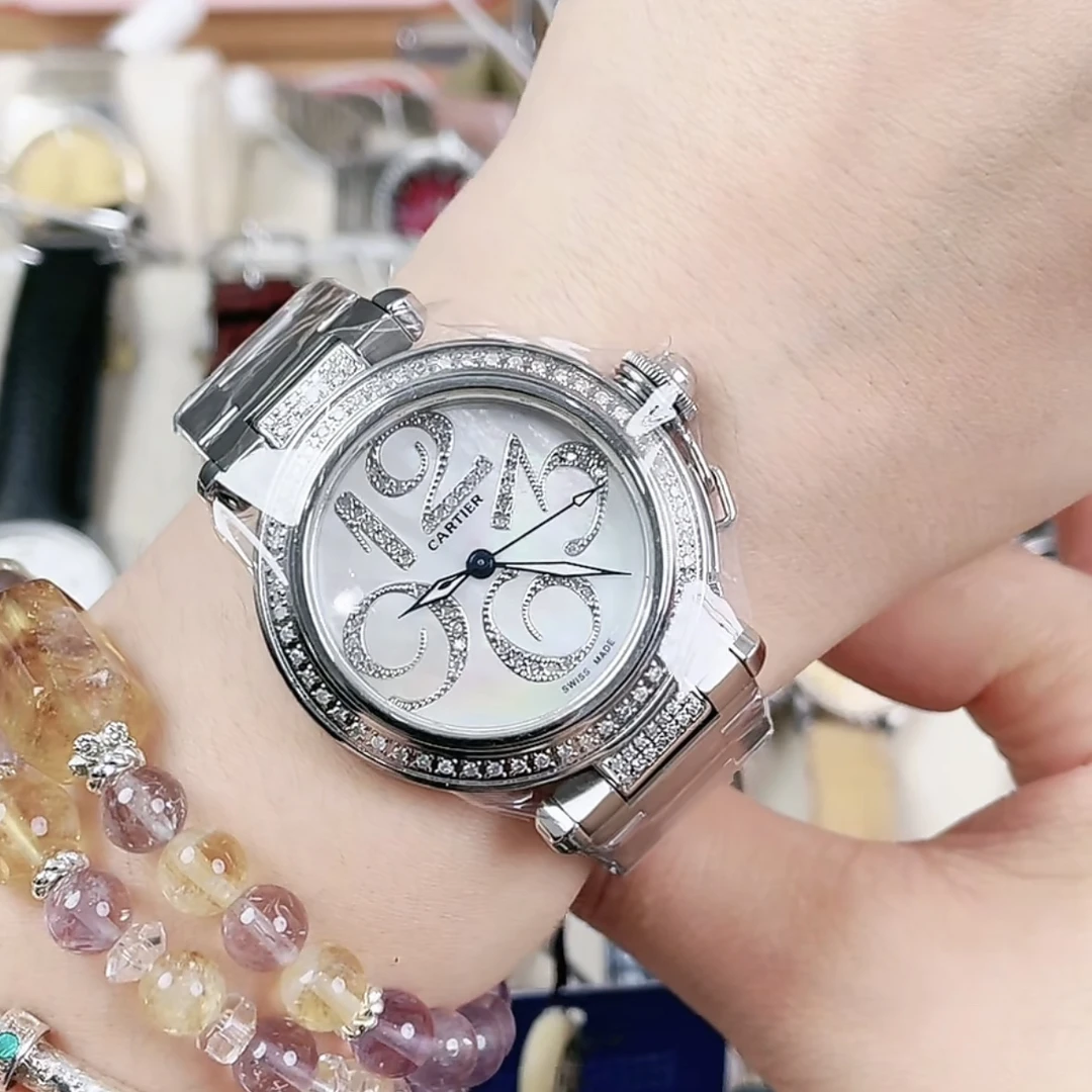 95新 Cartier/卡地亚 02115/帕莎/自动机械表/36盘/后钻