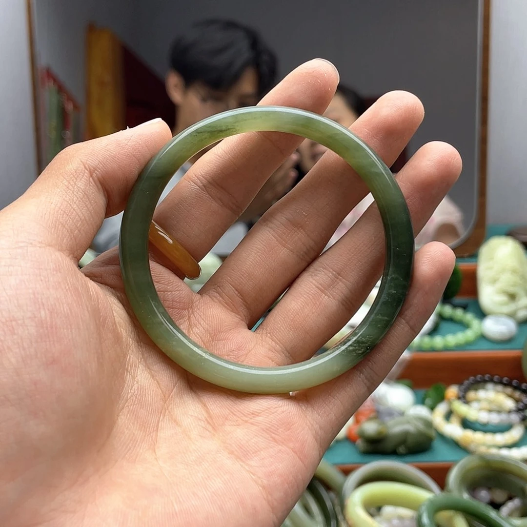 手链未镶嵌和田玉朱**r