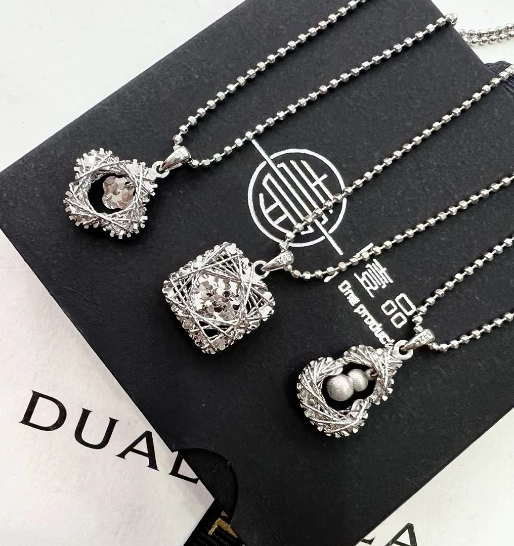 坠链均925银 意大利CNC工艺梦幻闪珠套链