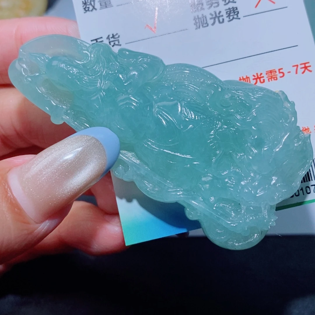 定制翡翠未镶嵌定制毛货翡翠挂件