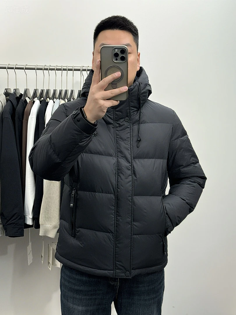 （高蓬羽绒服）正肩合体版型连帽羽绒服C180