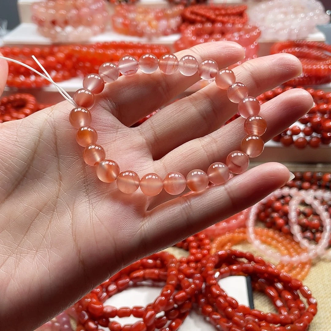 南红玛瑙未镶嵌手链