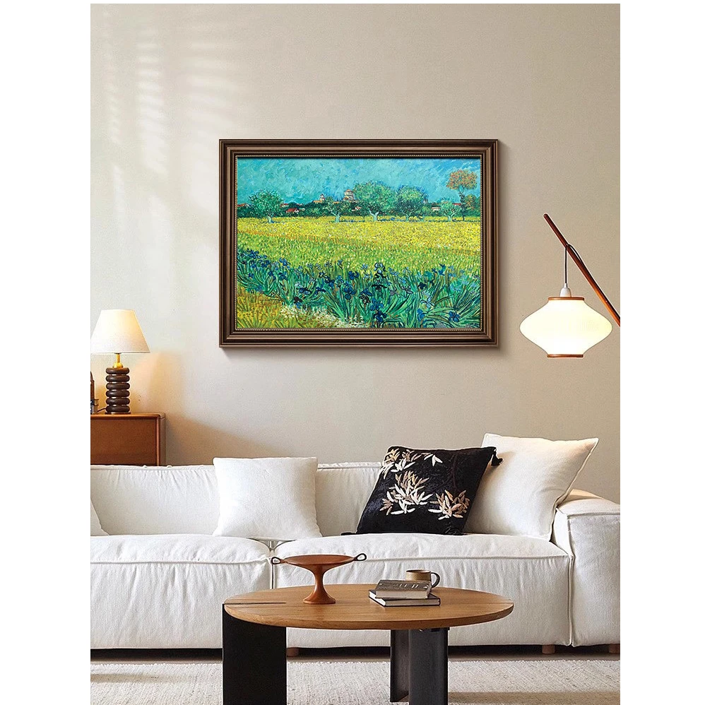 A95欧式装饰画客厅沙发背景墙画轻奢挂画山水画风景油画壁画