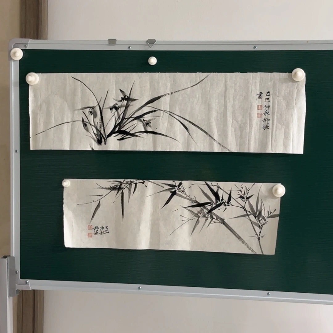 国画柳谦 兰花 国画