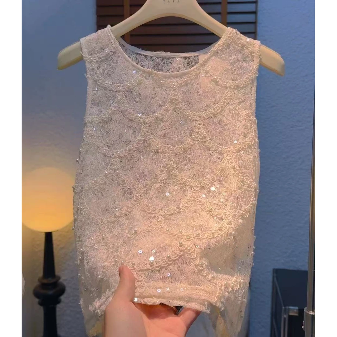 ins风千金风气质名媛背心吊带洋气百搭摩斯风