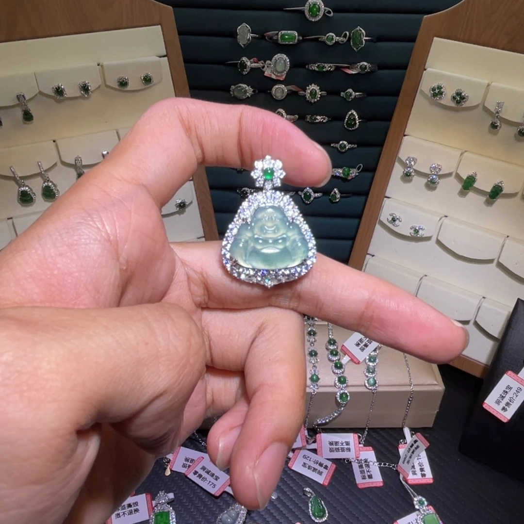 翡翠未镶嵌吊坠(不含链)
