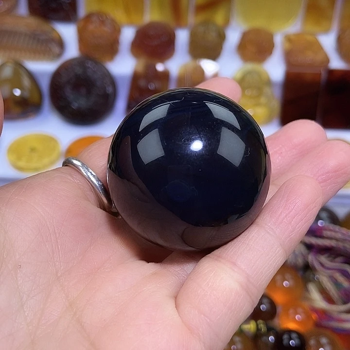 琥珀未镶嵌吊坠(不含链)天然缅甸琥珀紫罗兰珠子