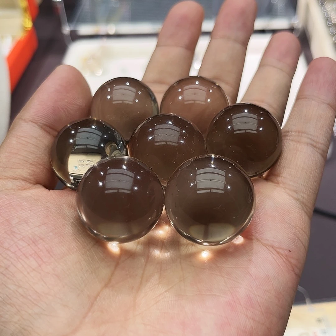 【闪购商品】未镶嵌颈饰水晶茶晶小球