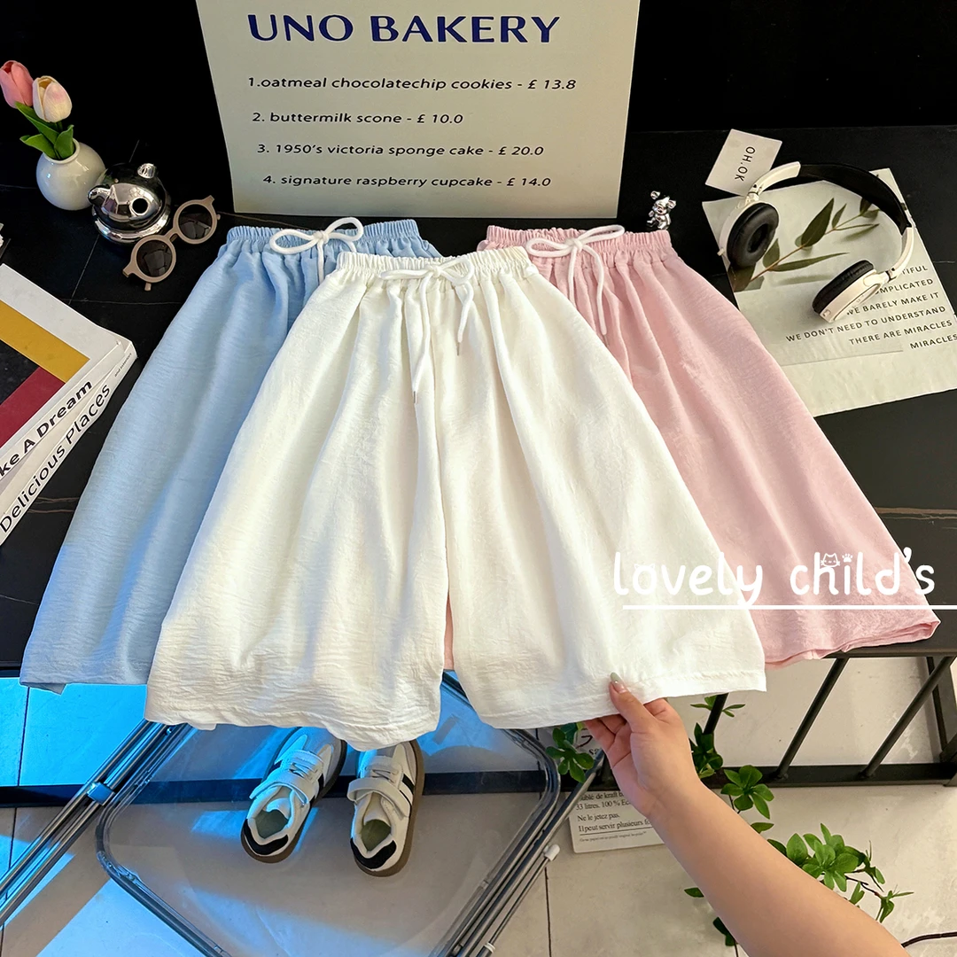 山本裙裤女童阔腿裤夏季轻薄凉快2025新款儿童休闲洋气女童裤裙
