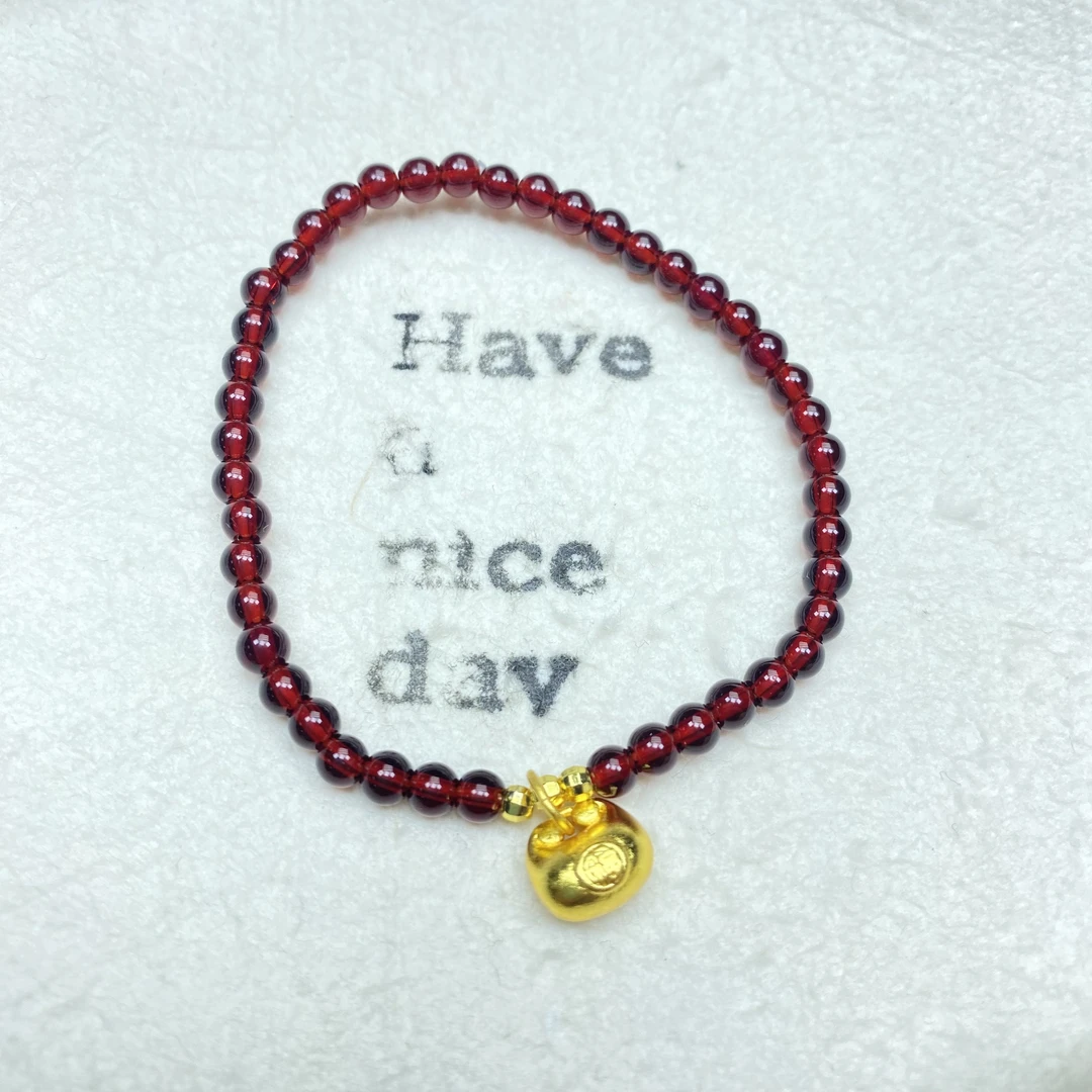 手链 F红色豆豆小福包手链多样性发货46251