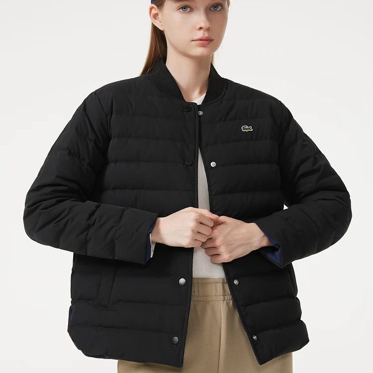 LACOSTE法国鳄鱼女士23秋冬双面穿保暖羽绒服外套BF9337