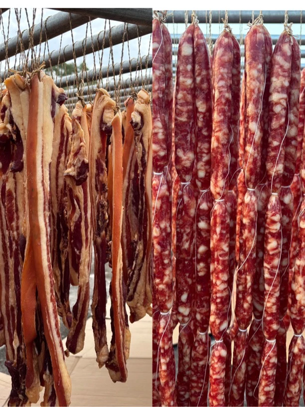 广西北流西埌大山农家腊肠、腊肉