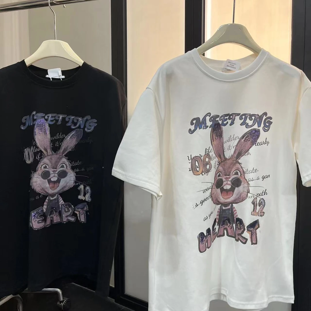 【 雨•美 推荐 】6613韩版大款兔子T短袖