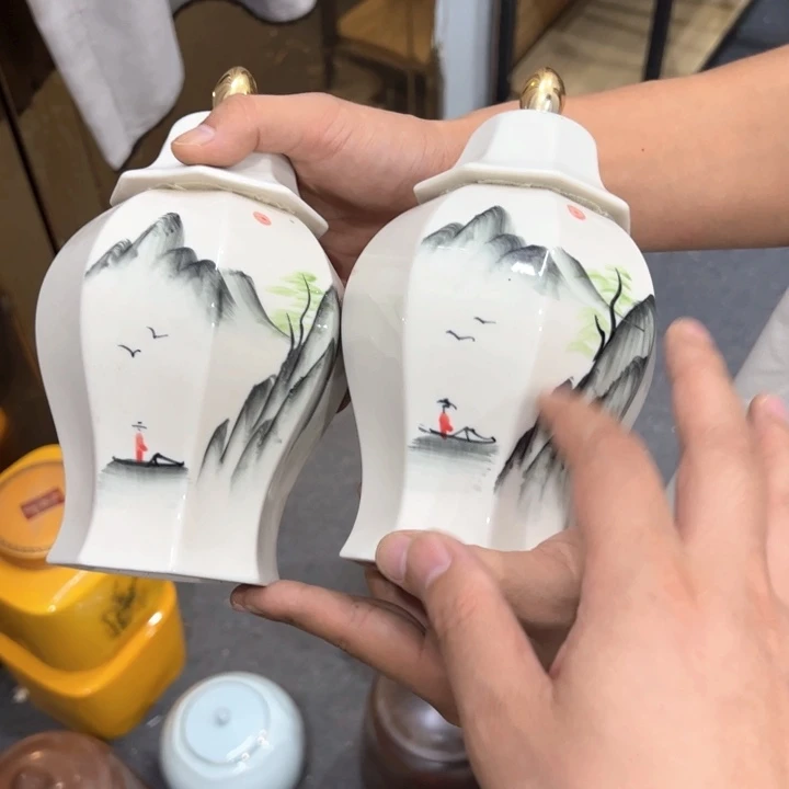 瑕疵福利品陶瓷茶叶罐