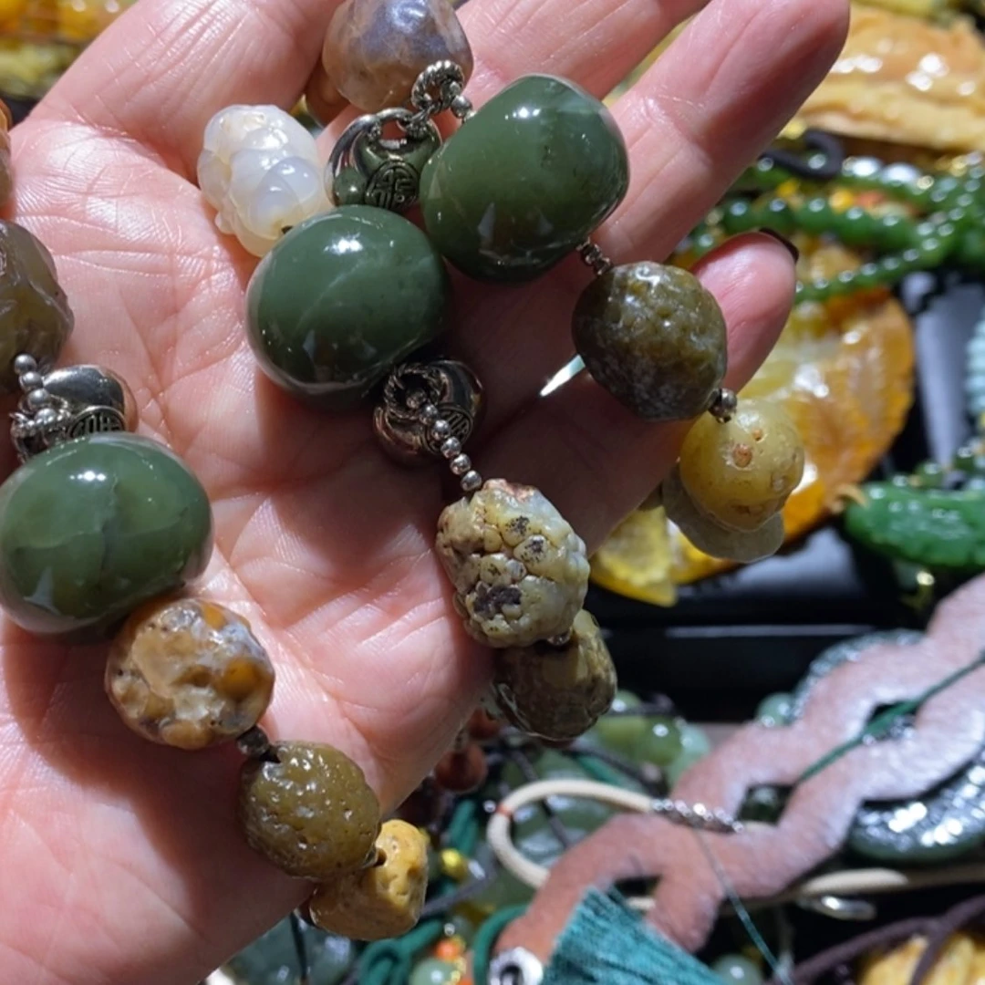 【闪购商品】岫玉毛衣链未镶嵌