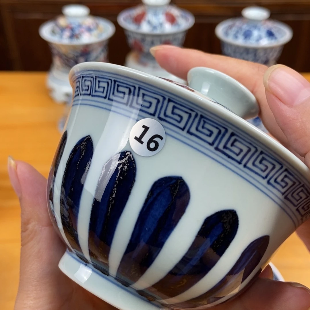 手绘现代茶具非古董