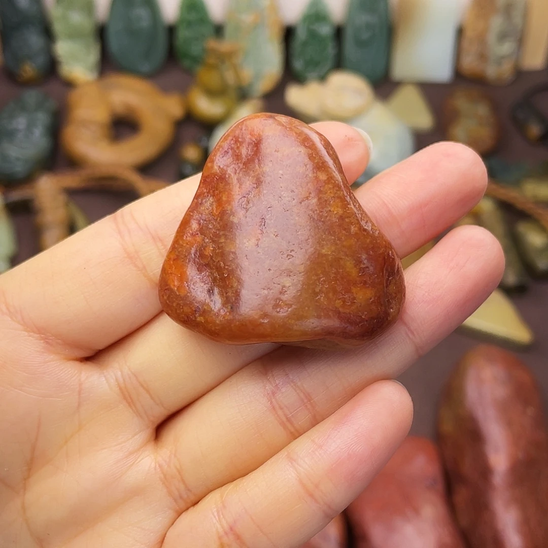 岫岩河磨玉（透闪石质玉）未镶嵌颈饰