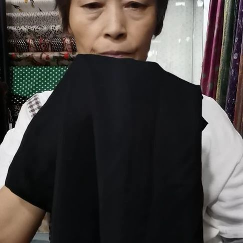 醋酸棉布料黑色6米