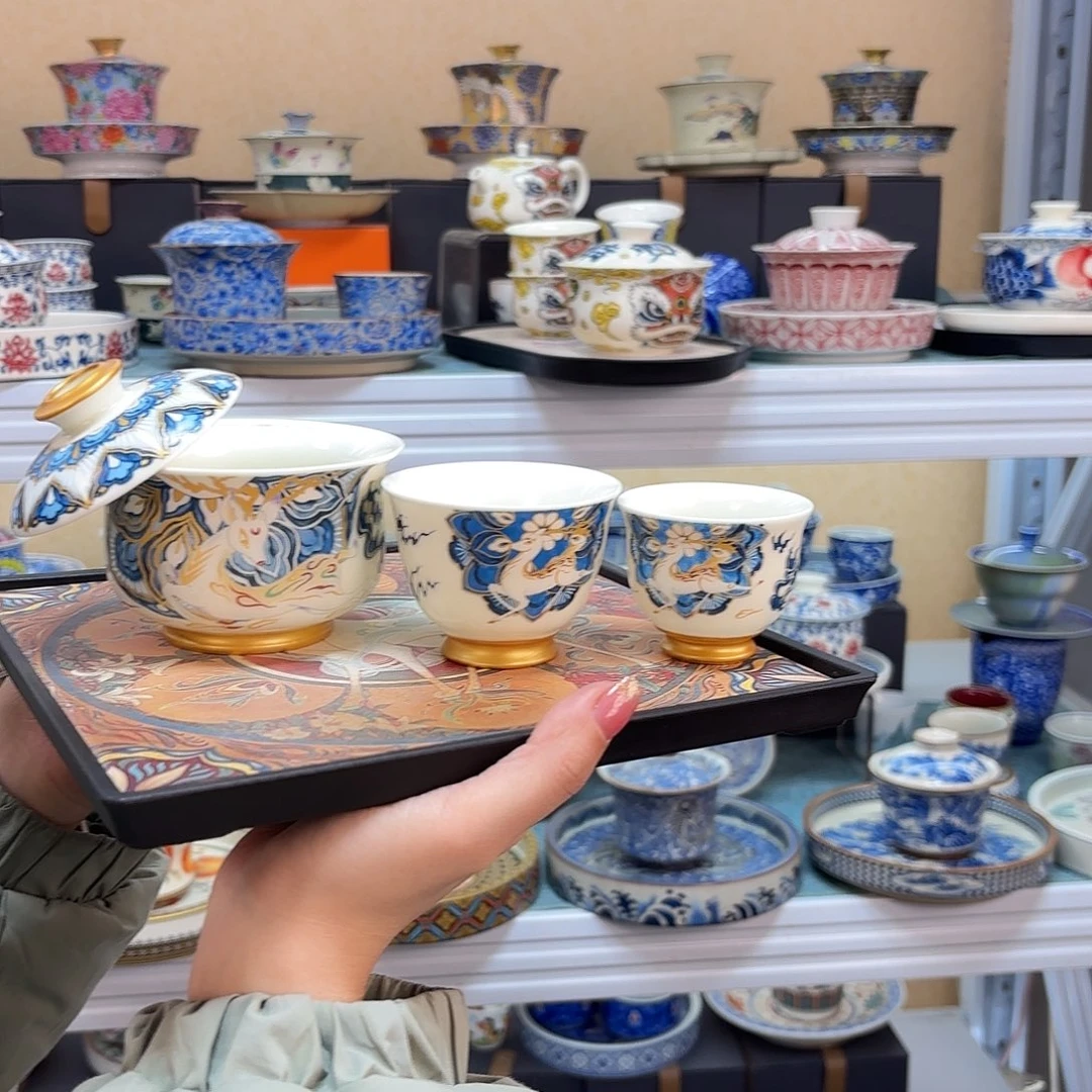 盖碗里的水煮开后放