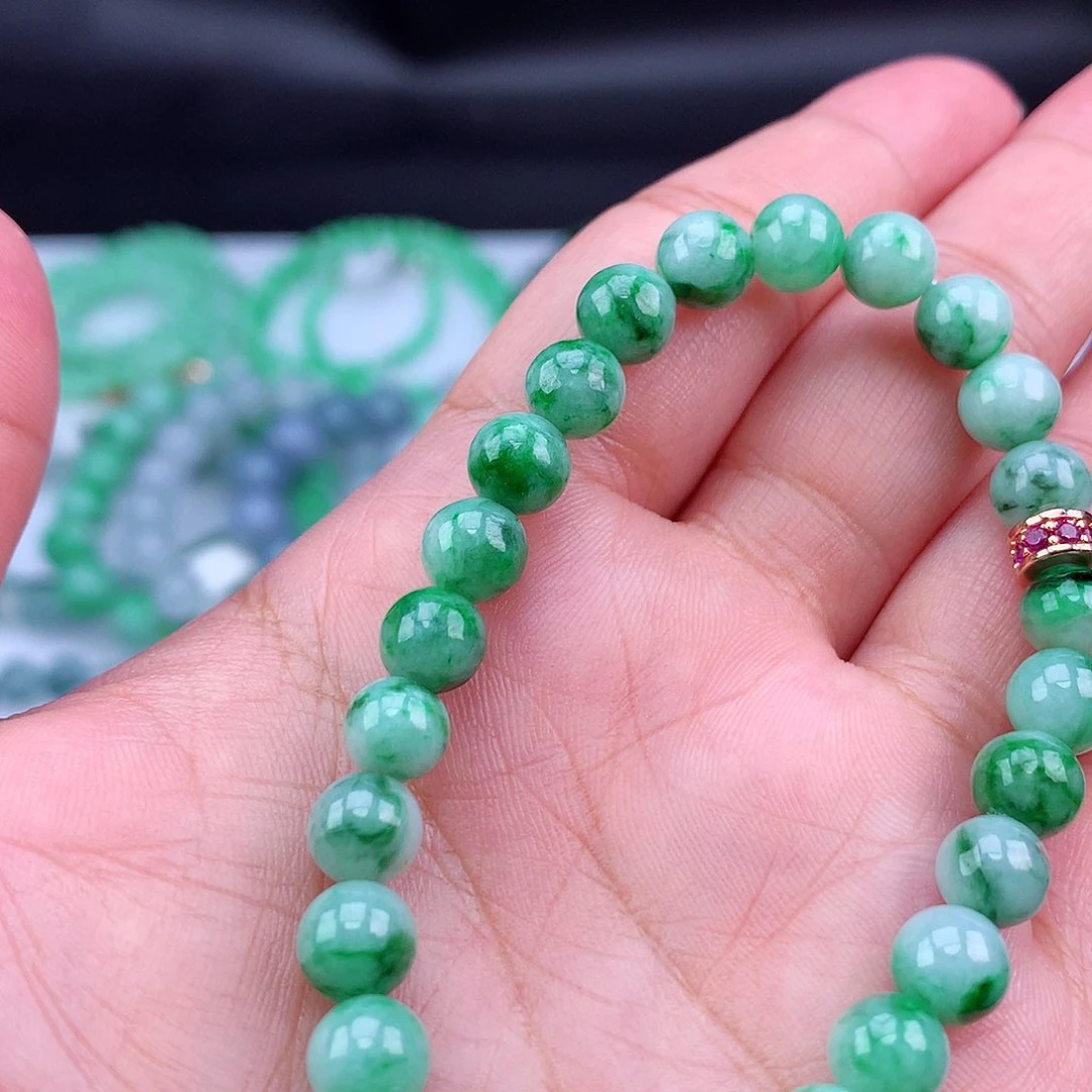 未镶嵌手链翡翠手串