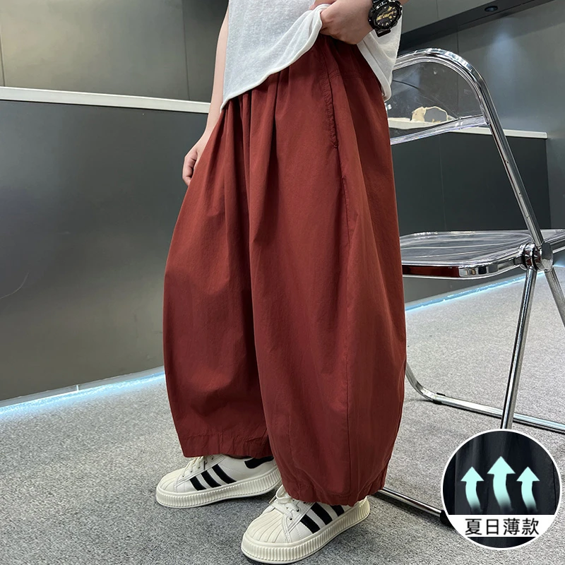 儿童装男童夏装防蚊裤2025新款薄款裤子大童休闲夏季宽松男孩工装