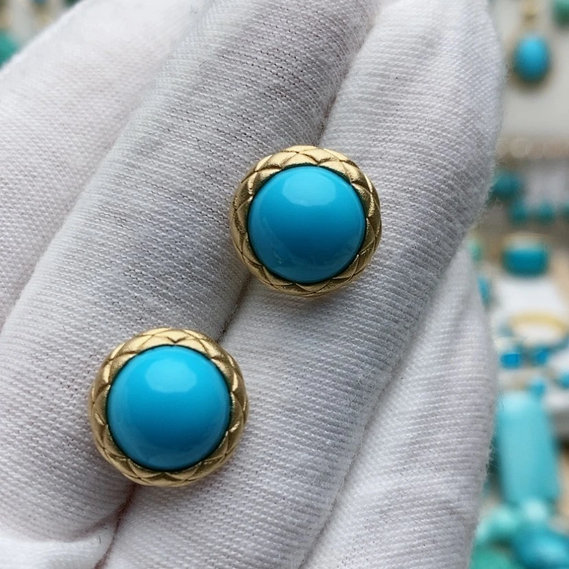 【闪购商品】绿松石配饰18K金镶嵌用****1