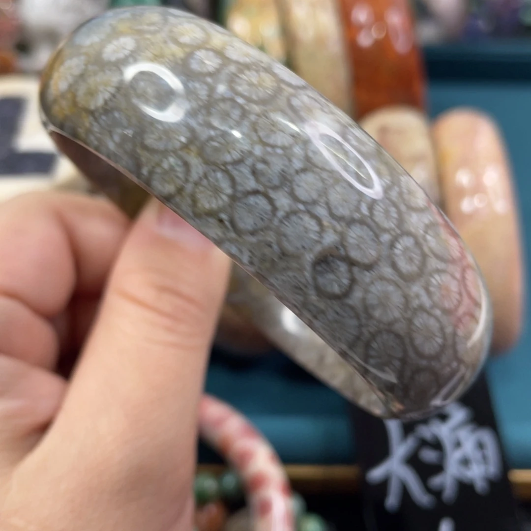 未镶嵌手镯硅化玉