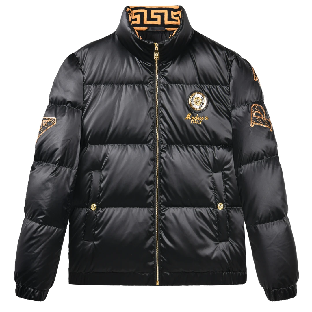 【90白鸭绒】美杜莎羽绒服男士冬季新款刺绣休闲外套大码男装58828