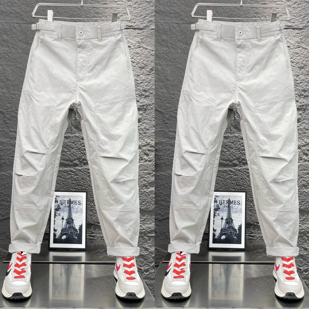 夏季潮流薄款工装风休闲裤男2025新款百搭春夏高级感穿搭时尚长裤