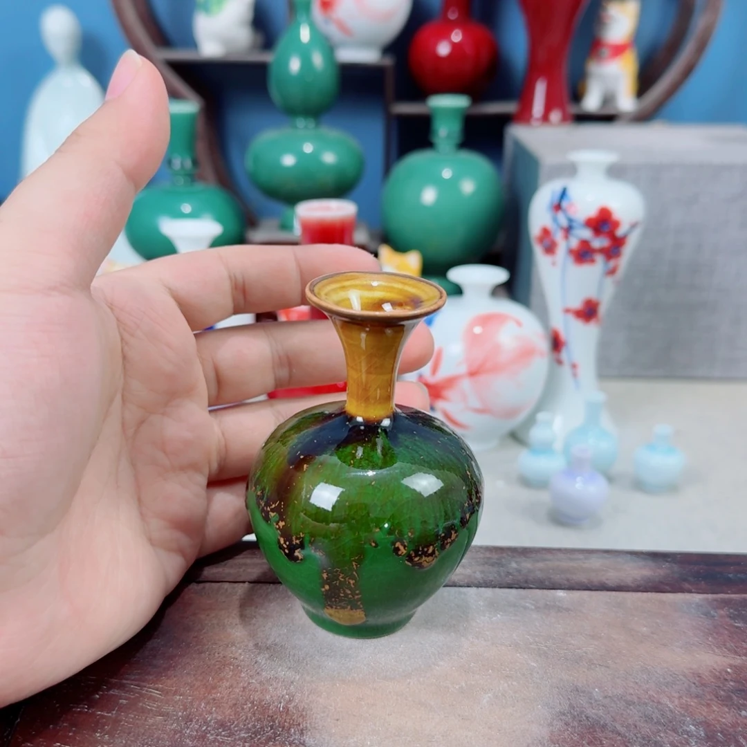 陶瓷手工小花器摆件