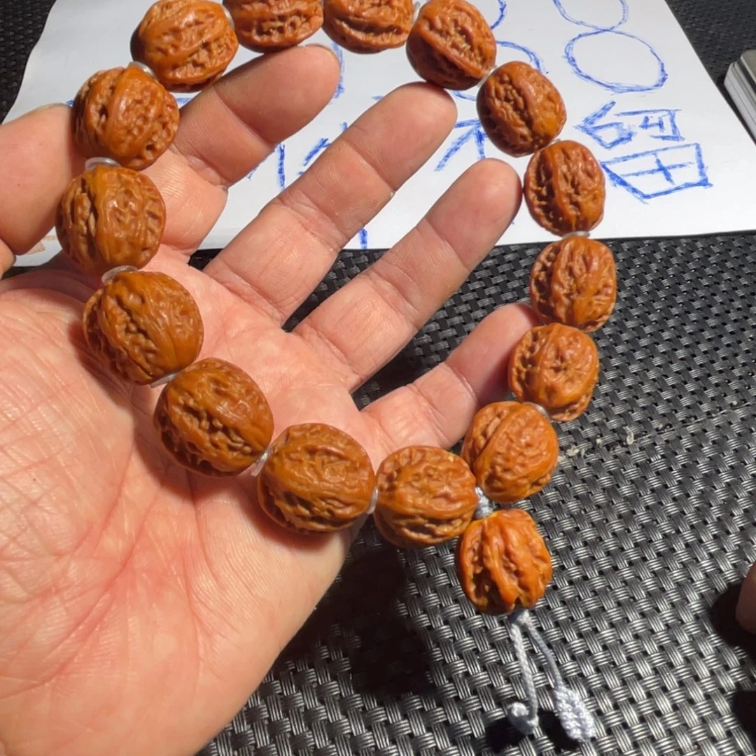 文玩核桃手串龙脊京八棱19
