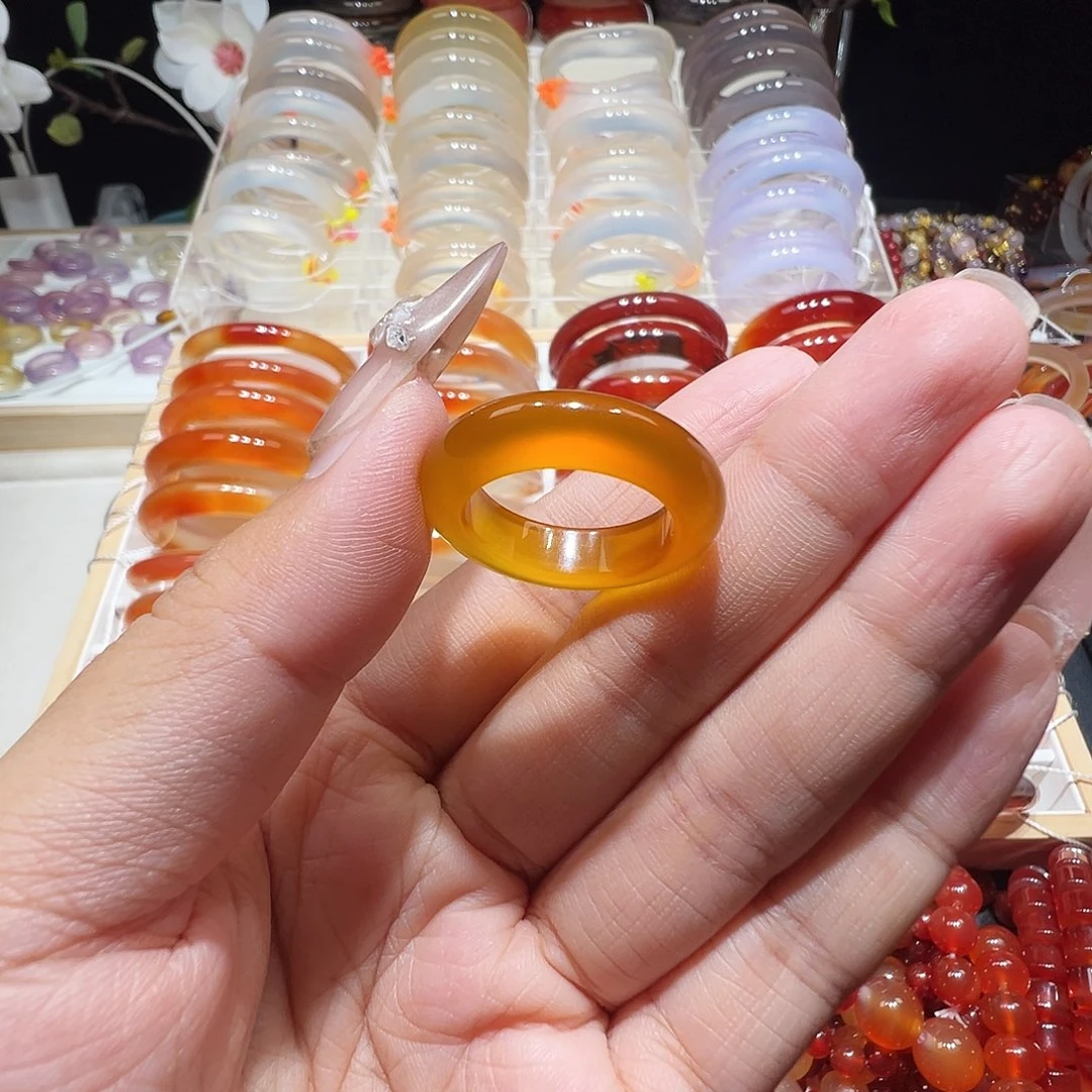 玛瑙/玉髓戒圈未镶嵌