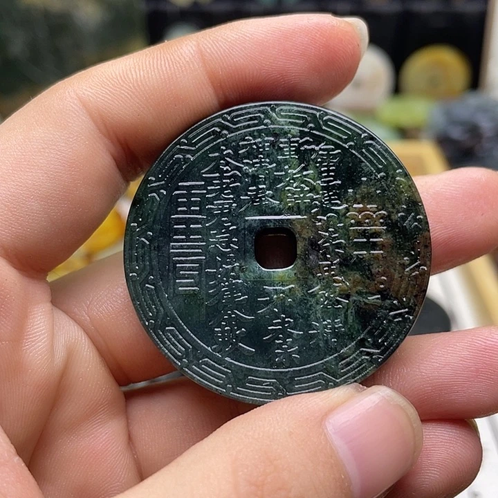 蛇纹石玉挂件未镶嵌無*