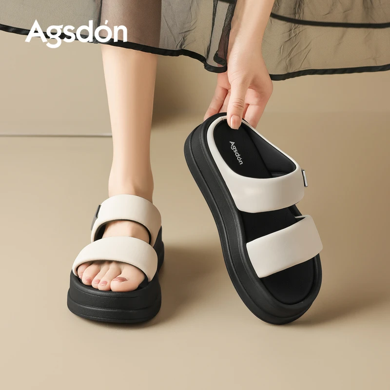 奥古狮登厚底拖鞋女夏季外穿百搭配裙子休闲沙滩凉拖452359AA